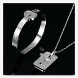 Lock Your Heart Bracelet Set - UniqueSimple