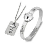 Lock Your Heart Bracelet Set - UniqueSimple