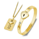 Lock Your Heart Bracelet Set - UniqueSimple