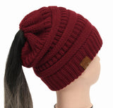 Soft Knit Ponytail Beanie - UniqueSimple