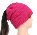 Soft Knit Ponytail Beanie - UniqueSimple