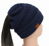 Soft Knit Ponytail Beanie - UniqueSimple