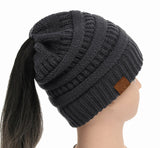 Soft Knit Ponytail Beanie - UniqueSimple
