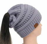 Soft Knit Ponytail Beanie - UniqueSimple