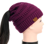 Soft Knit Ponytail Beanie - UniqueSimple