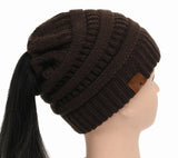 Soft Knit Ponytail Beanie - UniqueSimple