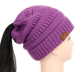 Soft Knit Ponytail Beanie - UniqueSimple